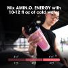 imageOptimum Nutrition Amino Energy Hydration Packets OnTheGo Energy Powder Stick Packs Tangerine Wave 25 CountStrawberry Burst