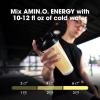 imageOptimum Nutrition Amino Energy Hydration Packets OnTheGo Energy Powder Stick Packs Tangerine Wave 25 CountSunkissed Citrus