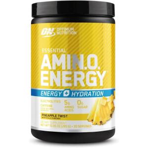 imageOptimum Nutrition Amino Energy Powder Plus Hydration with BCAA Electrolytes and Caffeine Watermelon Splash 30 Servings Packaging May VaryPineapple Twist