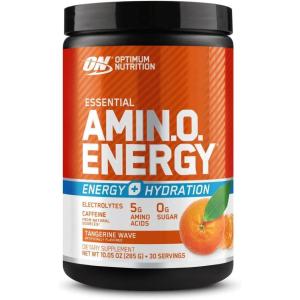 imageOptimum Nutrition Amino Energy Powder Plus Hydration with BCAA Electrolytes and Caffeine Watermelon Splash 30 Servings Packaging May VaryTangerine Wave