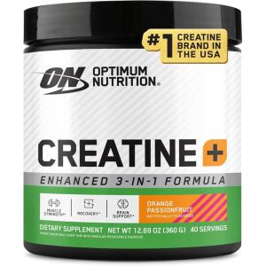 imageOptimum Nutrition Creatine Monohydrate Plus Powder Orange Passionfruit Flavored Creatine Performance Blend With Electrolytes for Hydration Added Vitamins 40 Servings 360 Grams Packaging May VaryOrange Passionfruit