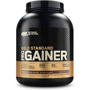 imageOptimum Nutrition GS Pro Gainer Weight Gainer Protein Powder Double Chocolate 509 Pounds Packaging May VaryDouble Chocolate