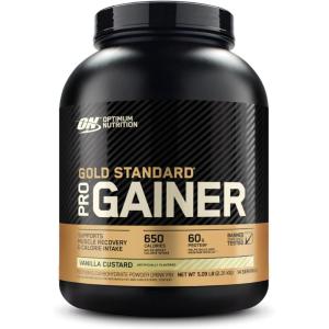 imageOptimum Nutrition GS Pro Gainer Weight Gainer Protein Powder Double Chocolate 509 Pounds Packaging May VaryVanilla Custard