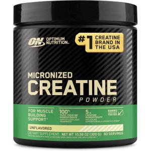 imageOptimum Nutrition Micronized Creatine Monohydrate Powder Unflavored 60 Servings 300 Grams Packaging May VaryUnflavored