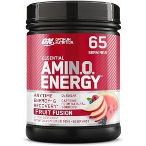 imageOptimum Nutrition New Flavor Amino Energy  Pre Workout with Green Tea BCAA Amino Acids Keto Friendly Green Coffee Extract Energy Powder  Citrus Spritz 30 Servings Packaging May VaryFruit Fusion