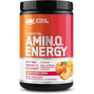 imageOptimum Nutrition New Flavor Amino Energy  Pre Workout with Green Tea BCAA Amino Acids Keto Friendly Green Coffee Extract Energy Powder  Citrus Spritz 30 Servings Packaging May VaryPeach Mango Tango
