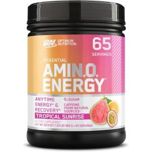 imageOptimum Nutrition New Flavor Amino Energy  Pre Workout with Green Tea BCAA Amino Acids Keto Friendly Green Coffee Extract Energy Powder  Citrus Spritz 30 Servings Packaging May VaryTropical Sunrise