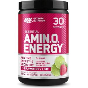 imageOptimum Nutrition New Flavor Amino Energy  Pre Workout with Green Tea BCAA Amino Acids Keto Friendly Green Coffee Extract Energy Powder  Citrus Spritz 30 Servings Packaging May VaryStrawberry Lime