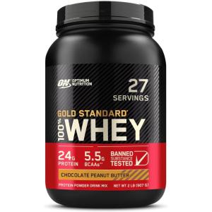 imageOptimum Nutrition New Flavor Gold Standard 100 Whey Protein Powder Cinnamon Roll 2 Pound Pack of 1 Packaging May VaryChocolate Peanut Butter