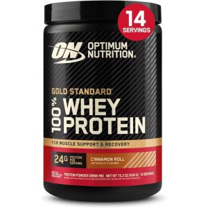 imageOptimum Nutrition New Flavor Gold Standard 100 Whey Protein Powder Cinnamon Roll 2 Pound Pack of 1 Packaging May VaryCinnamon Roll