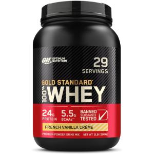 imageOptimum Nutrition New Flavor Gold Standard 100 Whey Protein Powder Cinnamon Roll 2 Pound Pack of 1 Packaging May VaryFrench Vanilla Crme