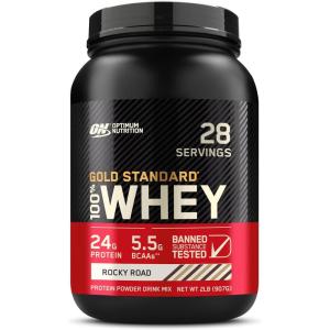 imageOptimum Nutrition New Flavor Gold Standard 100 Whey Protein Powder Cinnamon Roll 2 Pound Pack of 1 Packaging May VaryRocky Road