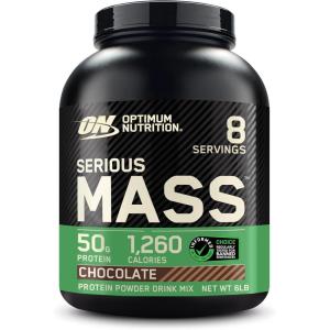 imageOptimum Nutrition Serious Mass Weight Gainer Protein Powder with CreatineChocolate