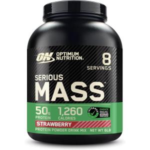 imageOptimum Nutrition Serious Mass Weight Gainer Protein Powder with CreatineStrawberry