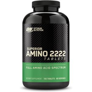 imageOptimum Nutrition Superior Amino 2222 Tablets Complete Essential Amino Acids EAAs 160 CountUnflavored