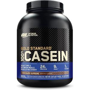 imageOptimum Nutrition Gold Standard 100 Micellar Casein Protein Powder Slow Digesting Helps Keep You Full Overnight Muscle Recovery Chocolate Supreme 4 Pound Packaging May VaryChocolate Supreme
