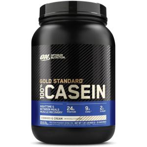 imageOptimum Nutrition Gold Standard 100 Micellar Casein Protein Powder Slow Digesting Helps Keep You Full Overnight Muscle Recovery Chocolate Supreme 4 Pound Packaging May VaryCookies  Cream