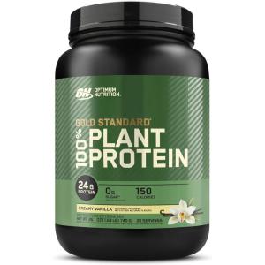 imageOptimum Nutrition Gold Standard 100 Plant Based Protein Powder Gluten Free Vegan Protein for Muscle Support and Recovery with Amino Acids  Rich Chocolate Fudge 20 Servings Packaging May VaryCreamy Vanilla
