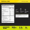 imageOptimum Nutrition Amped PreWorkout with Citrulline BetaAlanine Nootropics and 300mg of Caffeine for Energy Tropical Fury 20 Servings Packaging May Vary